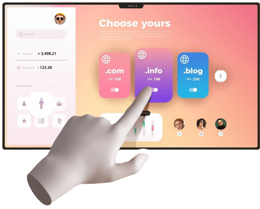 One website page design